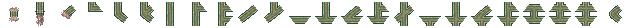 A row of terrain tiles decoded from the game's tile data.